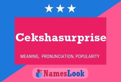 ملصق اسم Cekshasurprise