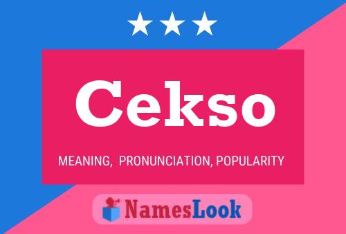 ملصق اسم Cekso