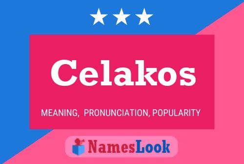 ملصق اسم Celakos