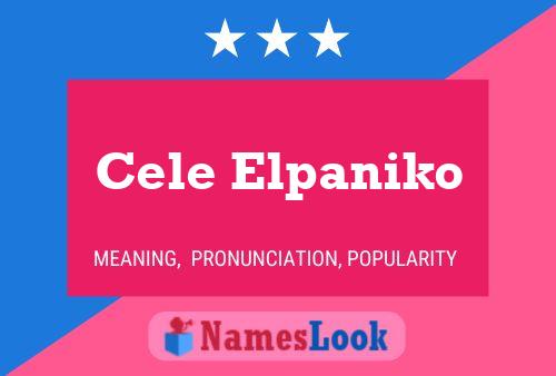 ملصق اسم Cele Elpaniko