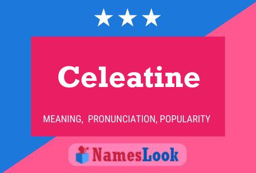 ملصق اسم Celeatine