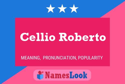 ملصق اسم Cellio Roberto