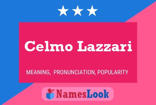 ملصق اسم Celmo Lazzari