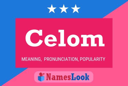 ملصق اسم Celom