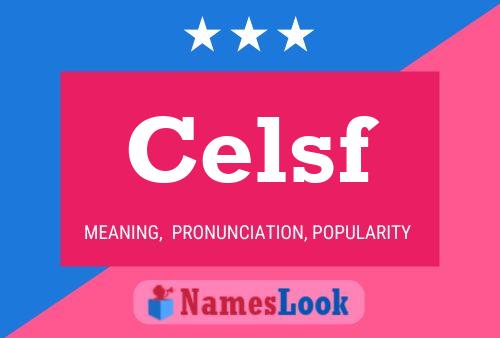 ملصق اسم Celsf