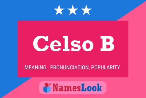 ملصق اسم Celso B