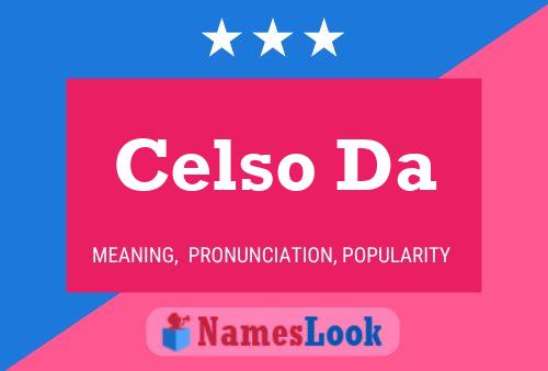 ملصق اسم Celso Da