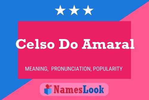 ملصق اسم Celso Do Amaral