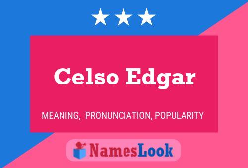 ملصق اسم Celso Edgar