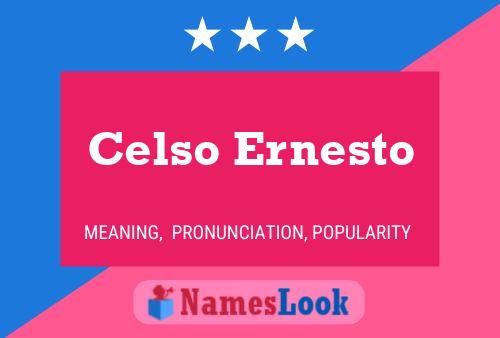 ملصق اسم Celso Ernesto