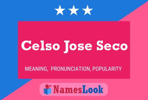 ملصق اسم Celso Jose Seco