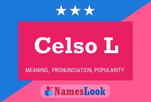 ملصق اسم Celso L