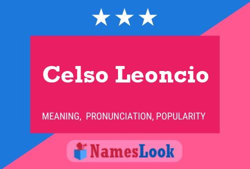 ملصق اسم Celso Leoncio