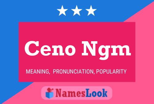 ملصق اسم Ceno Ngm