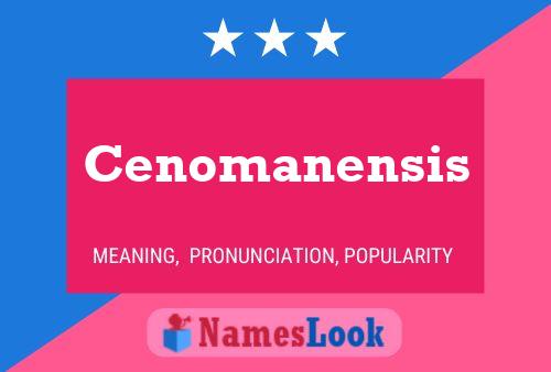 ملصق اسم Cenomanensis