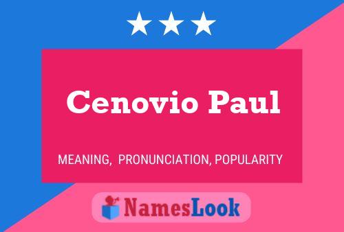 ملصق اسم Cenovio Paul