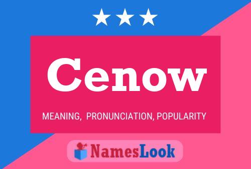 ملصق اسم Cenow