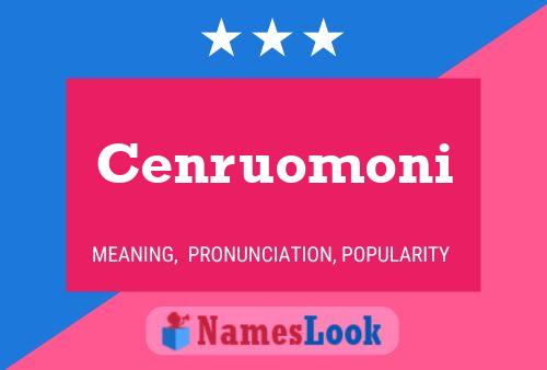 ملصق اسم Cenruomoni