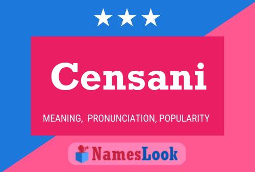 ملصق اسم Censani