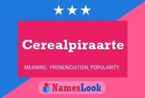 ملصق اسم Cerealpiraarte