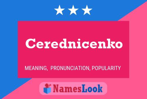 ملصق اسم Cerednicenko