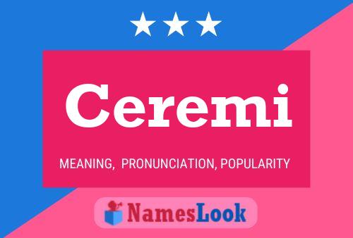 ملصق اسم Ceremi