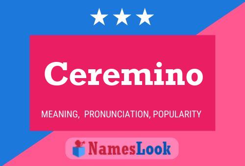 ملصق اسم Ceremino