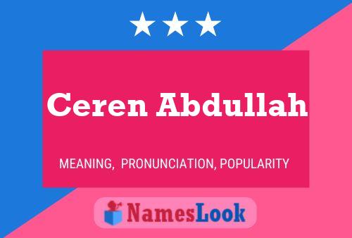 ملصق اسم Ceren Abdullah