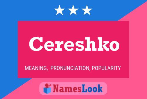 ملصق اسم Cereshko