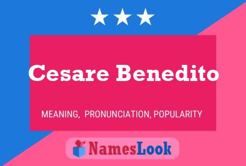 ملصق اسم Cesare Benedito