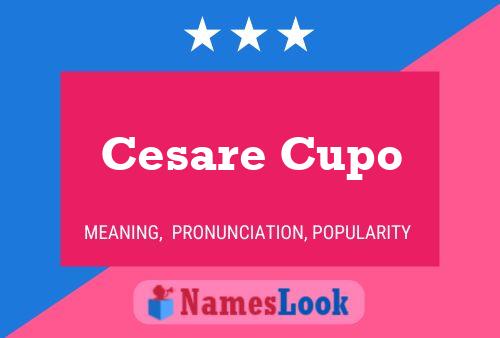 ملصق اسم Cesare Cupo