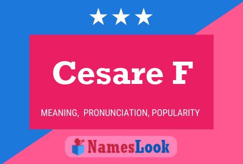 ملصق اسم Cesare F