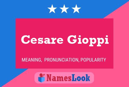 ملصق اسم Cesare Gioppi