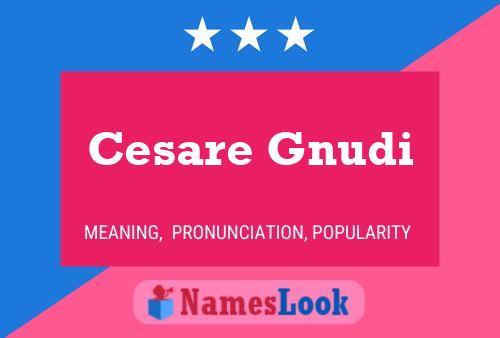 ملصق اسم Cesare Gnudi