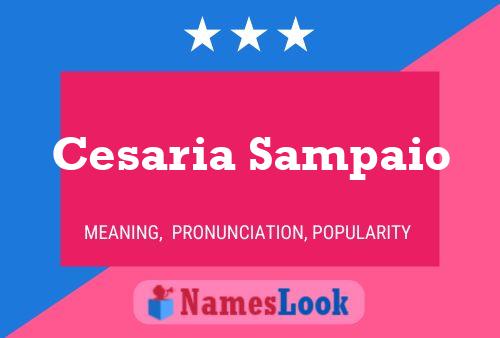 ملصق اسم Cesaria Sampaio