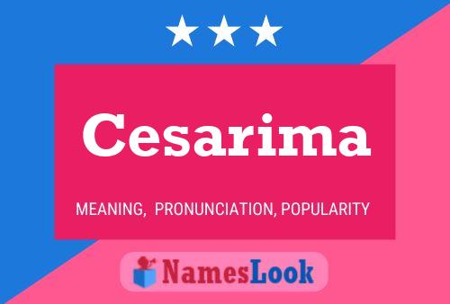 ملصق اسم Cesarima