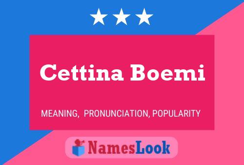 ملصق اسم Cettina Boemi