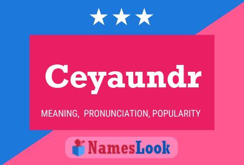 ملصق اسم Ceyaundr