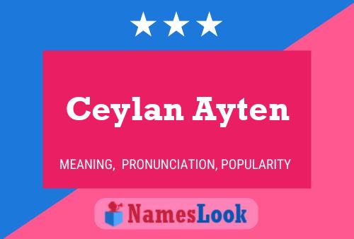 ملصق اسم Ceylan Ayten