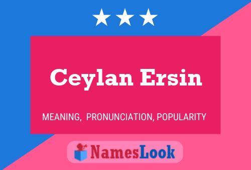 ملصق اسم Ceylan Ersin