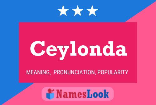 ملصق اسم Ceylonda