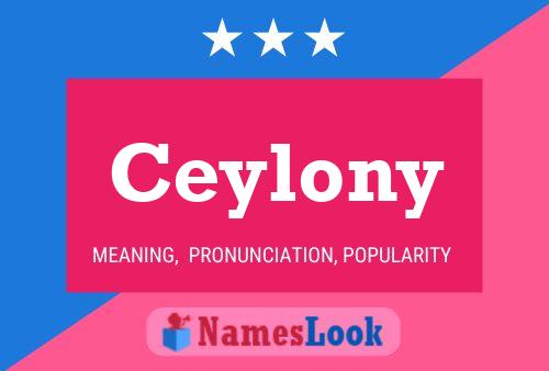 ملصق اسم Ceylony