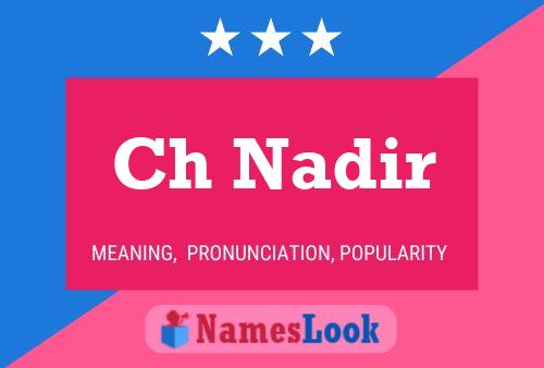 ملصق اسم Ch Nadir