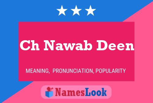 ملصق اسم Ch Nawab Deen