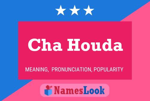 ملصق اسم Cha Houda