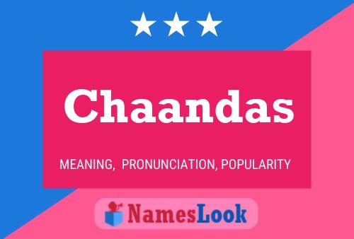 ملصق اسم Chaandas