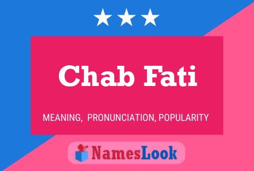 ملصق اسم Chab Fati