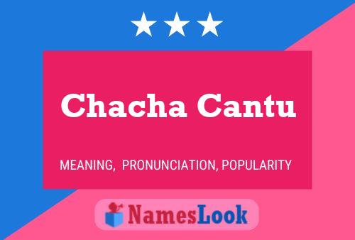 ملصق اسم Chacha Cantu