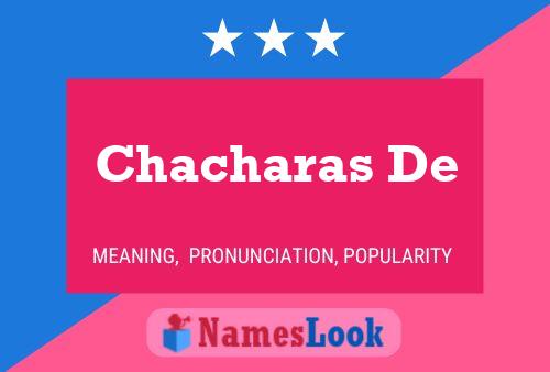 ملصق اسم Chacharas De