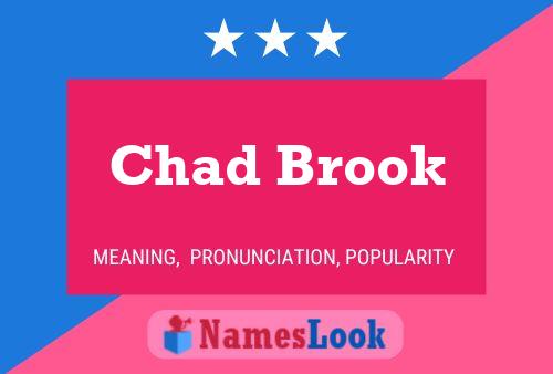 ملصق اسم Chad Brook